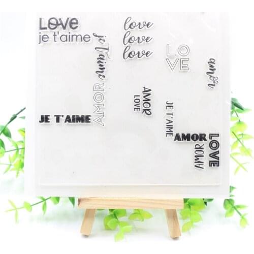 KSCRAFT Love TurnAbout Transparent Clear Silicone Stamps for DIY Scrapbooking/Card Making/Kids Fun Decoration Supplies 689