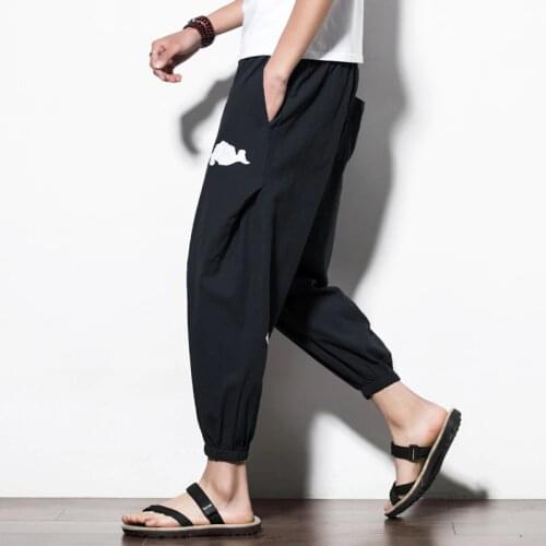 M-5XL men harem yoga pants loose wide leg sweatpants bloomers male running jogger fitness workout sweat sport pants activewear