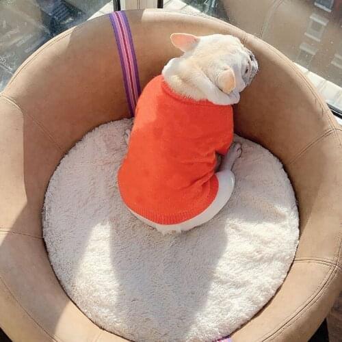 Cute Dog Sweaters Fashion Print Dog Clothes for Small Medium Dogs Luxury Puppy Sweater French Bulldog Chihuahua Clothing