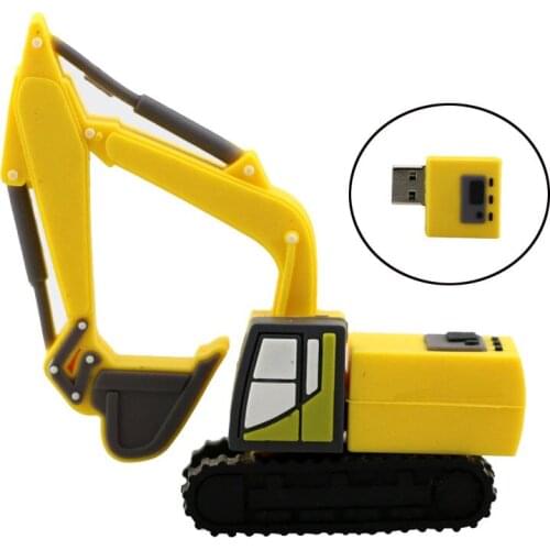 Truck Model Usb Flash Drive Pen Drive Excavator Special Car Pendrive 8GB 64GB Memory Stick Storage Real Capacity U Disk Flash