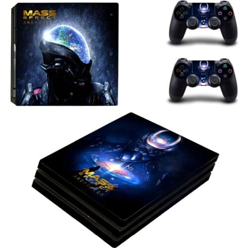 Mass Effect Andromeda PS4 Pro Skin Sticker For Sony PlayStation 4 Pro Console and Controllers PS4 Pro Skin Stickers Decal