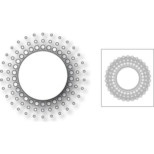 2020 New Circle Edge Embossing Metal Cutting Dies For DIY Cut Paper Craft Making Decoration Greeting Card Scrapbooking No Stamps