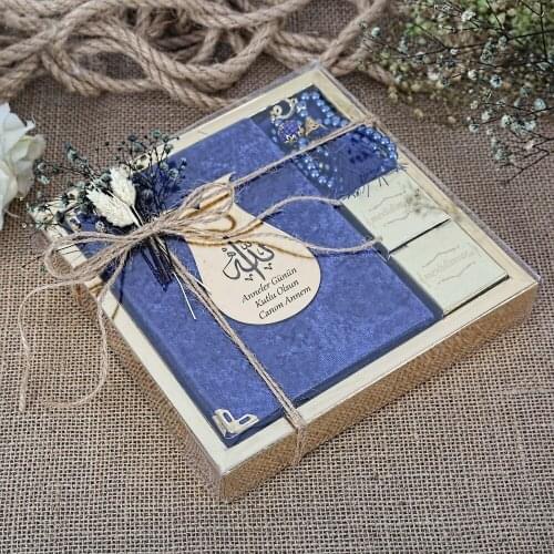 GREAT GIFT Mevlüt gift packageMy Dear Mom Special Luxury Islamic Gift Set - Navy Blue Box Gift FREE SHİPPİNG