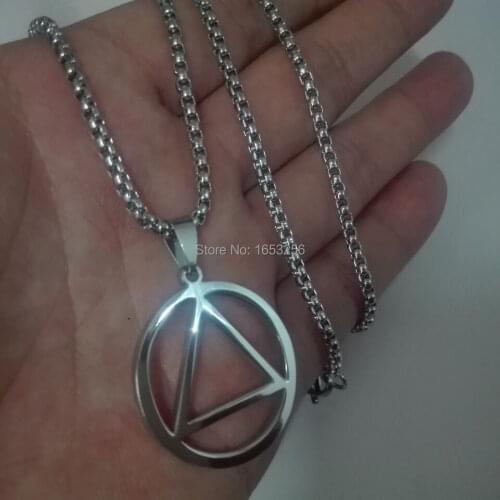 Boys Mens High Quality Magen Star of David Judaica Jewish Charm Pendant Necklace Stainless Steel + 22'' Rolo Chain