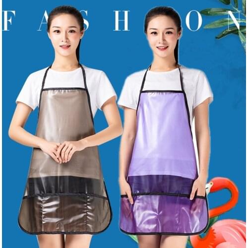 1pcs Professional Hairdressing Apron Clear Faux Leather Waterproof Hair Cutting Bib Barber Styling Salon Hairdresser Waist Cloth
