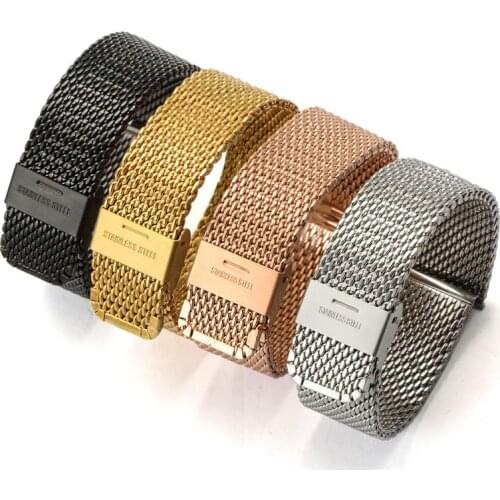 Milanese Loop for DW Milanese Stainless Steel Strap Watch Stainless Steel Link Bracelet Wrist 18/20/22/24mm Watch Band Accessory