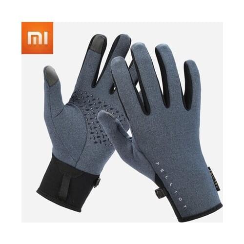 Xiaomi Warm Fleece Gloves Men Women Winter Riding Running Sports Anti-slip Touch Screen Outdoor Plus Velvet Gloves Full Finger