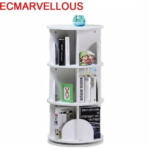 Decoratie Moveis Revistero Para Casa Libreria Legno Rotatable Rotate Modern Librero Bookcase Book Rack Bookshelf Case