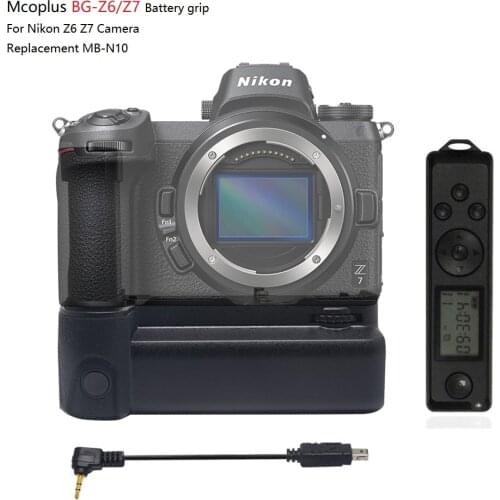 Mcoplus BG-Z6 Z7 Vertical Battery Grip Holder Built-in 2.4G Remote Control for Nikon Z6 Z7 DSLR Camera Replacemwnt MB-N10