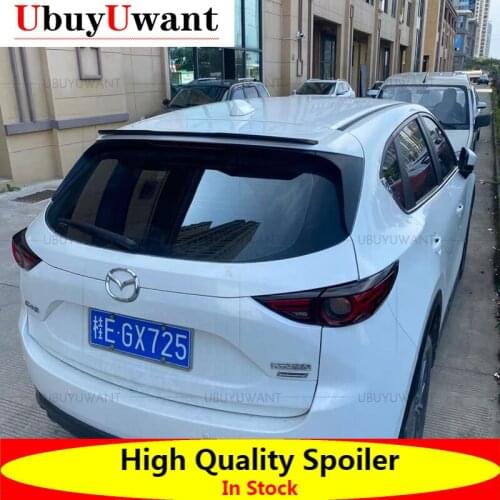 Rear Roof Lip Spoiler For Mazda CX4 CX-4 2016 2017 2018 2019 ABS Plastic Primer Color Car Tail Wing Decoration Hatchback Spoiler