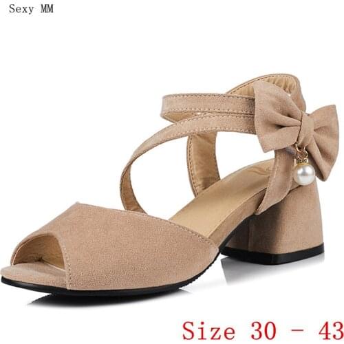 Women High Heel Sandals Shoes Woman High Heels Gladiator Sandals Pumps Small Plus Size 30 31 32 33 - 40 41 42 43