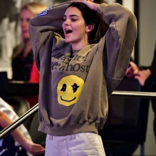 Graphic Vintage Letter Printing Cotton Sweatshirt Women Oversized Crewneck Loose Pullovers Winter 2021 New Designer Casual Girls