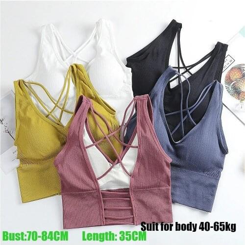New Beauty Back Sports Bra Women Shockproof Sexy Breathable Athletic Fitness Running Gym Vest Tops Sportswear Crop Push up Top