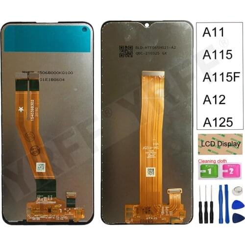 For Samsung Galaxy A12 A125F OLED LCD For SAMSUNG galaxy A11 A115 A115F LCD Display Touch Screen Digitizer Assembly Repair Parts