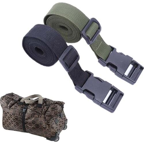 1Pc Luggage Straps Adjustable Travel Camping Packing Suitcase Belt with Buckle Closure Webbing Strap Nylon Heavy Duty Straps