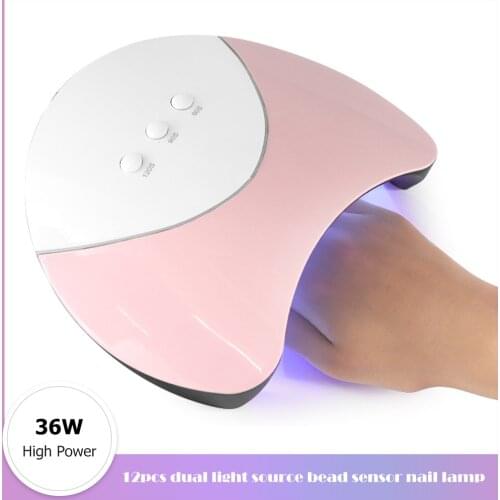 12 LED 36W UV Nail Drying Lamp for Gel Varnish Polish Nail Manicure Light