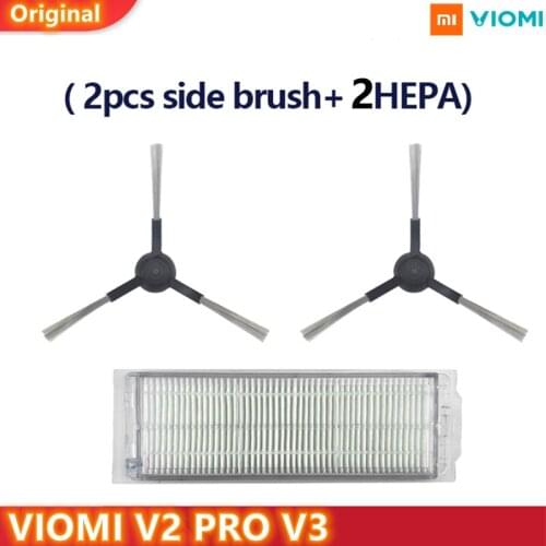 2021 NEW Original XIAOMI VIOMI V2 PRO V3 Robot Vacuum Cleaner Parts Giveaway Dust Box HEPA Filter Side Brush