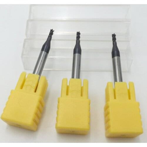 3pcs/lot HRC45 10mm Dia Solid Carbide End Mill 4 Flutes 75Length 10.0*25*75L*10D Milling Cutter CNC Router Bits