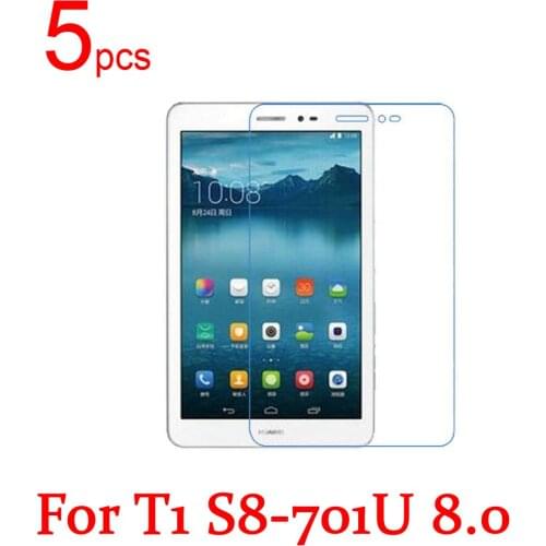 5pcs Ultra Clear/Matte/Nano anti-Explosion LCD Screen Protector Film For Huawei MediaPad T1 M1 S8-701U 301W Tablet 8" Honor Pad