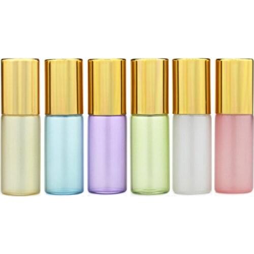 5mL Pearlescent Roll-On Bottles Essential Oil aromatic water Bottles Portable Travel Pack