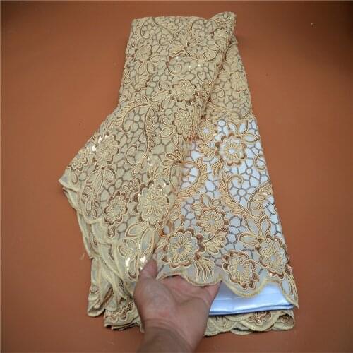 African Tulle Lace Fabric 2021 High Quality Lace Fabric French Nigeria Sequined Mesh Lace Fabric FLP-1181