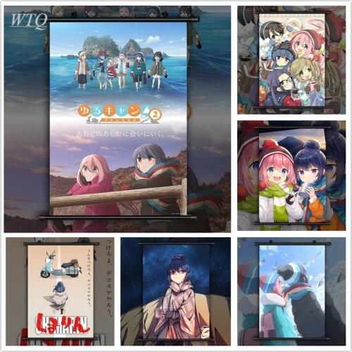 Anime Posters Laid-Back Yuru Camp Rin Shima Nadeshiko Kagamihara Wall Decor Posters Wall Art Picture Room Decor Home Decor