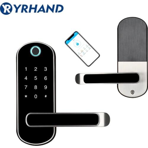 Keyless biometric fingerprint door lock waterproof Electronic door lock WiFi App Smart Code Card RFID Digital Door Lock