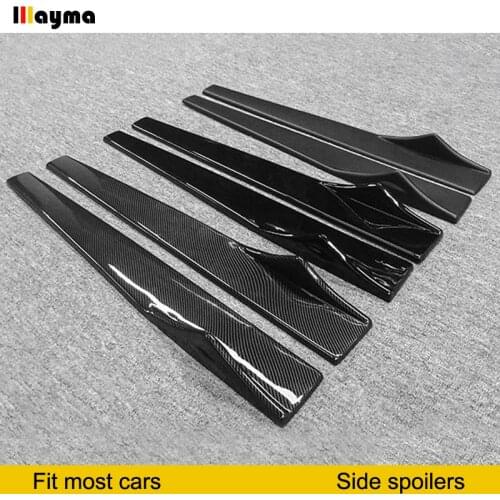 Dummy Carbon Fiber Side Skirts For BMW E60 F22 F10 F01 G30 Z4 E89 For Mercedes CLS E300 A200 A260 For Audi A1 S3 TT A7 SLine RS5