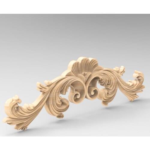 Floral Applique 3D model STL format file for CNC engraving carving work in ArtCAM Aspire Home Decoration Decor