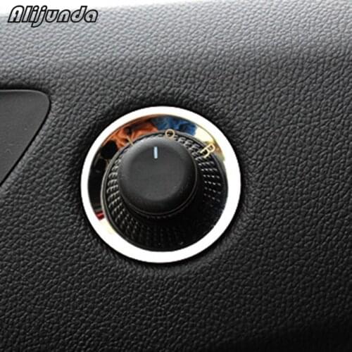 Stainless Steel rearview mirror knob decorative circle Sticker For Chevrolet Cruze Malibu AVEO Opel mokka ASTRA J Insignia Car