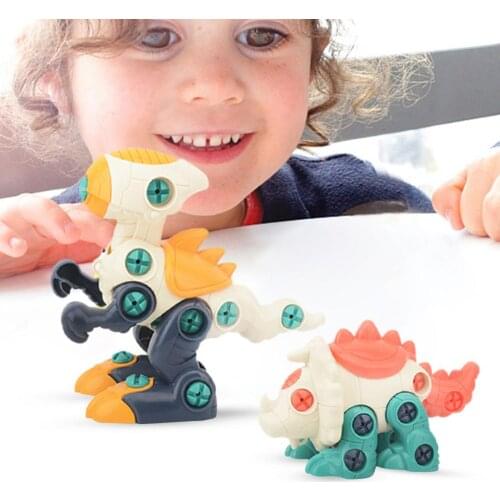 Children Building Dinosaur Toy Take Apart Dinosaur Toys For Kids Educational Designer Model Assembly Drill Puzzle Fidget Toys