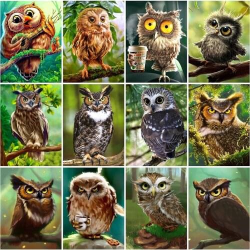 Evershine Full Square Diamond Painting Animal 5D DIY Diamond Embroidery Animal Craft Kit Rhinestone Art Home Decor Gift