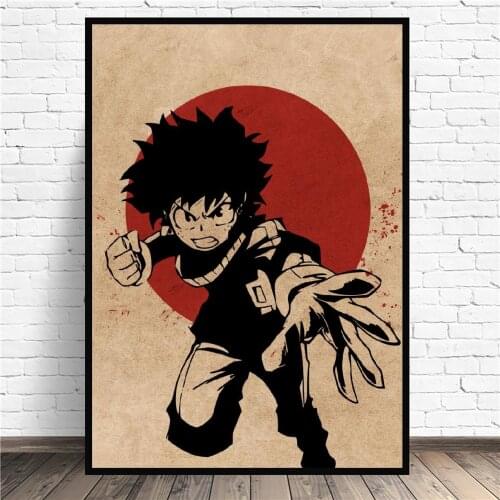 Midoriya my hero academia Anime Canvas Painting Wall Art Pictures Prints Home Decor Wall Poster Decoration For Living Room