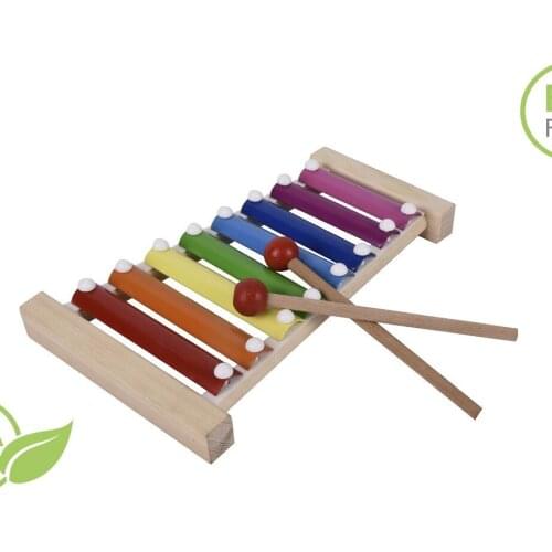 2021 New Toy Xylophone Montessori Educational Toy Wooden Eight-Notes Frame Style Xylophone Children Kids Baby Musical Funny Toys