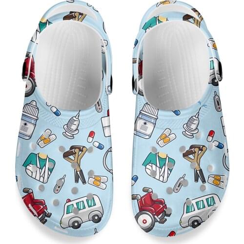 KUILIU 2021 Summer Fashion Sandals Women Slippers Medical Graffiti Soft Bottom Beach Sandals Adult Walking Sandals Breathable