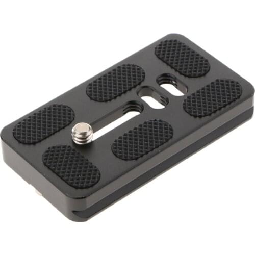 70mm Quick Release Plate Metal QR Clamp with 1/4'' Adapter for Manfrotto Benro Arca Swiss Camera Tripod Ball Head