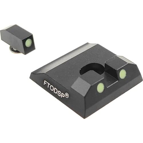 Hunting Pistol Handgun Glow in the Dark Night Sights Front and Rear Sight Set for Taurus G3 w/o, G2C, G2S, PT111, PT140, TX22