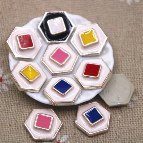 50pcs 14mm Black/White/Red/Hot pink/Yellow flat back button cute Home Garden Crafts Cabochon Scrapbooking Clothing accessories