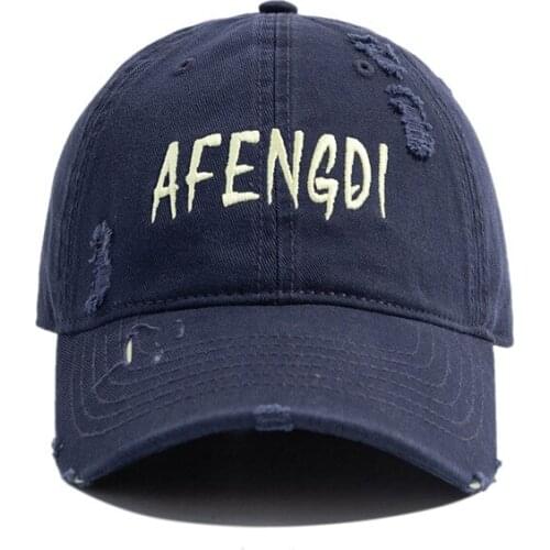 Unisex Large Letters Embroidery with Holes Baseball Cap Women Hip Hop Casual Snapback Hat Outdoor Sports Men Cap Bone