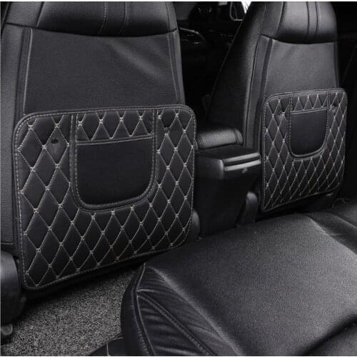 Car Seat Back Cushion Protectors Cover Anti Kicking Mat Pad For Skoda A5 A7 Octavia Fabia Super Rapid Yeti Kodiaq Koroq