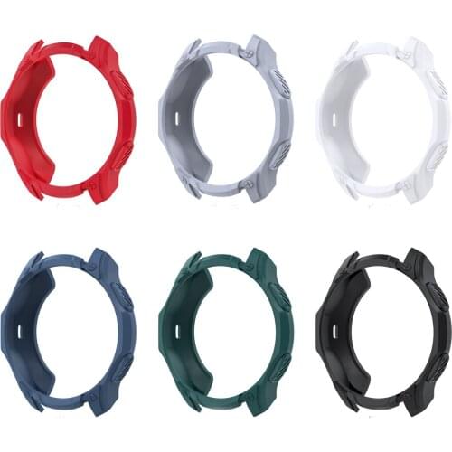 TPU Soft Edge Glass Screen Protector Case Shell Frame For Samsung Galaxy Watch 46mm Band S3 Classic/ Frontier Protective Cover