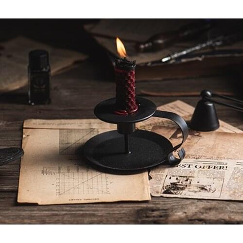 Retro Iron Candle Holder Candlestick Home Decor Candle Suppressor Dinner Wedding Table Decoration Candle Accessories