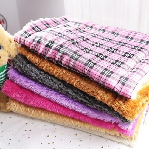 Winter Kennel Cat Fleece Cotton Material Cat Dog Blanket Soft Touch Puppy Bed Pet Blanket Soft Warm Flannel Pet Mat
