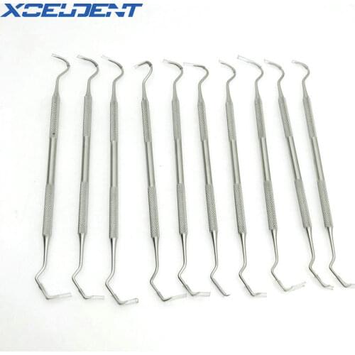 10pcs Stainless Steel Dental Teeth Clean Hygiene Explorer Probe Hook PickDentist Tool Dentistry Equipment