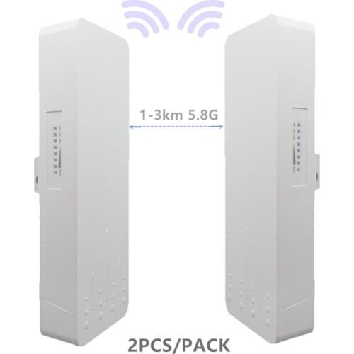 2 pieces 1-3km 300 Mbit open router CPE 5.8G wireless access point router Wi-Fi bridge device wifi extender dual band repeater