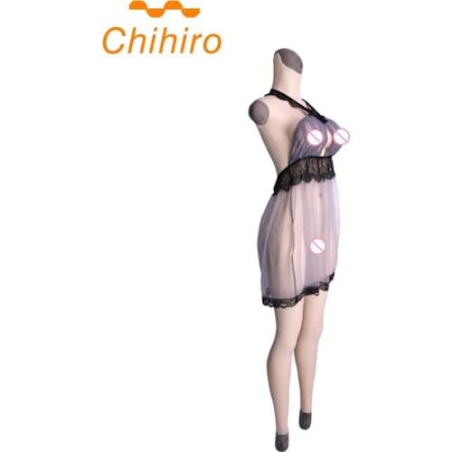 D Cup 9-Point Silicone/Cotton Bodysuits Realistic Breast Forms Fake Vagina Transgender Crossdresser Without Arms Shemale Queen