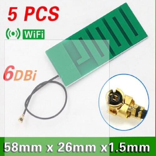 5PCS 2.4g 6dbi antenna wifi module built-in antenna PCB antenna high-gain antenna 113 line