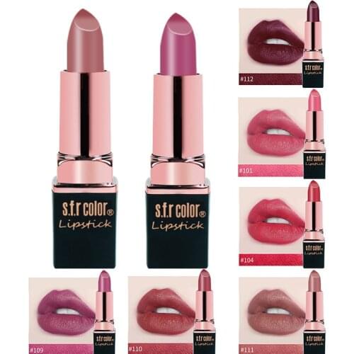 12 Colors Waterproof Nude Matte Velvet Glossy Lip Gloss Lipstick Lip Balm Sexy Red Lip Tint Women Fashion Makeup Gift