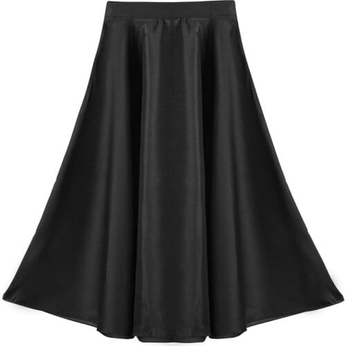 Kids Girls Children Teenage Dance Skirt Long Maxi Full Circle Skirt for Performance Celebration of Spirit Praise Dance Dress