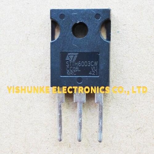 10pcs/lot STTH6003CW STTH6003 TO-247 Fast Recovery Diode 300V 60A new original Immediate delivery